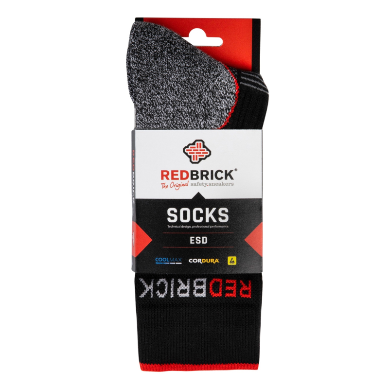Redbrick ESD Sokken 25102 (Outlet) | Grijs/Zwart | 47-50