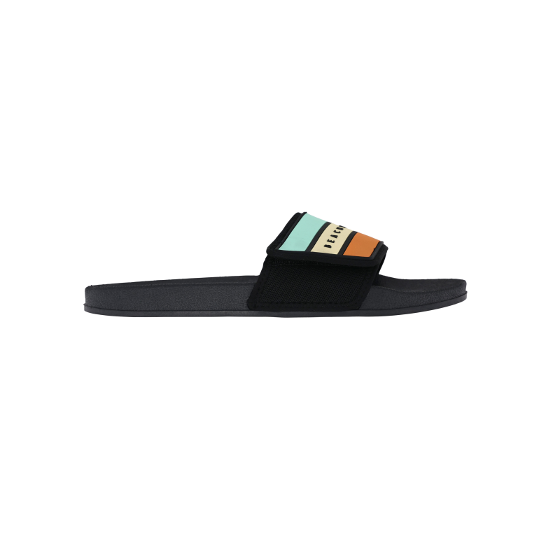 BeachyFeet Heren Strandslipper Slides Vibras De Verano (Outlet) | Zwart | 41/42