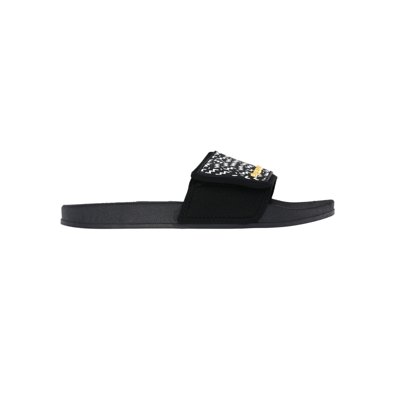 BeachyFeet Heren Strandslipper Slides Luces De Neon (Outlet) | Zwart | 41/42
