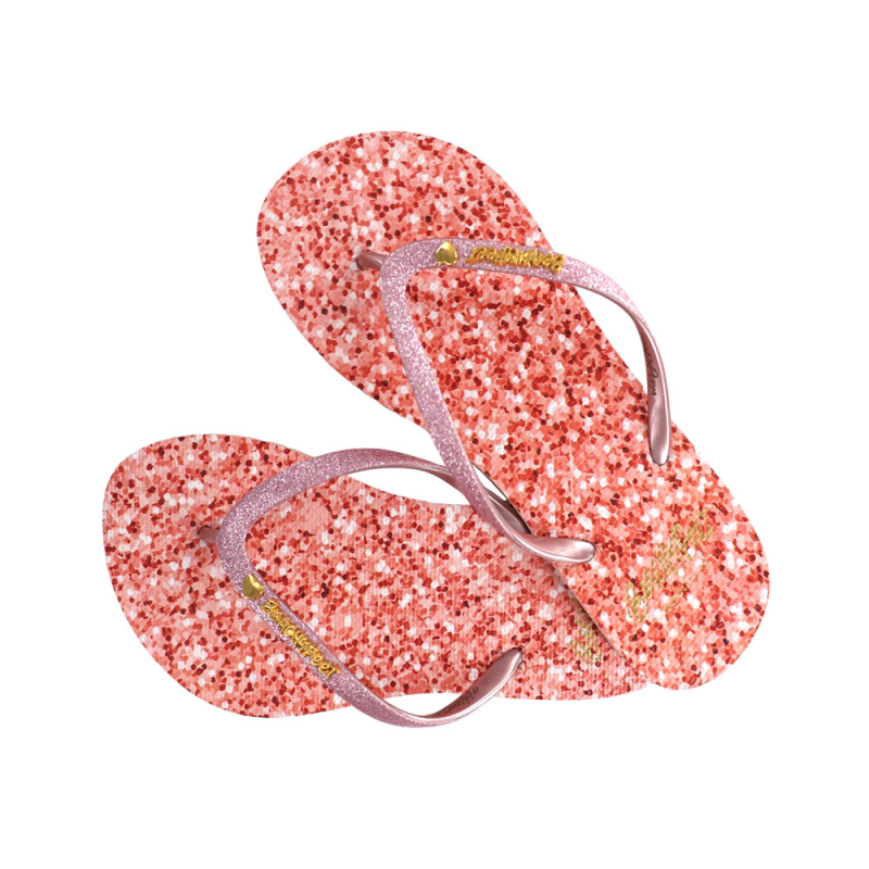 BeachyFeet Dames Teenslippers Rose Shimmer (Outlet) | Roze | 41/42