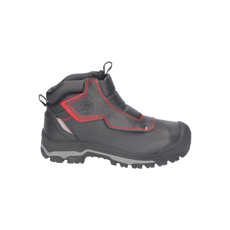 Bata Stur Scoria Mid S3 (Outlet) | Zwart/Rood | 38