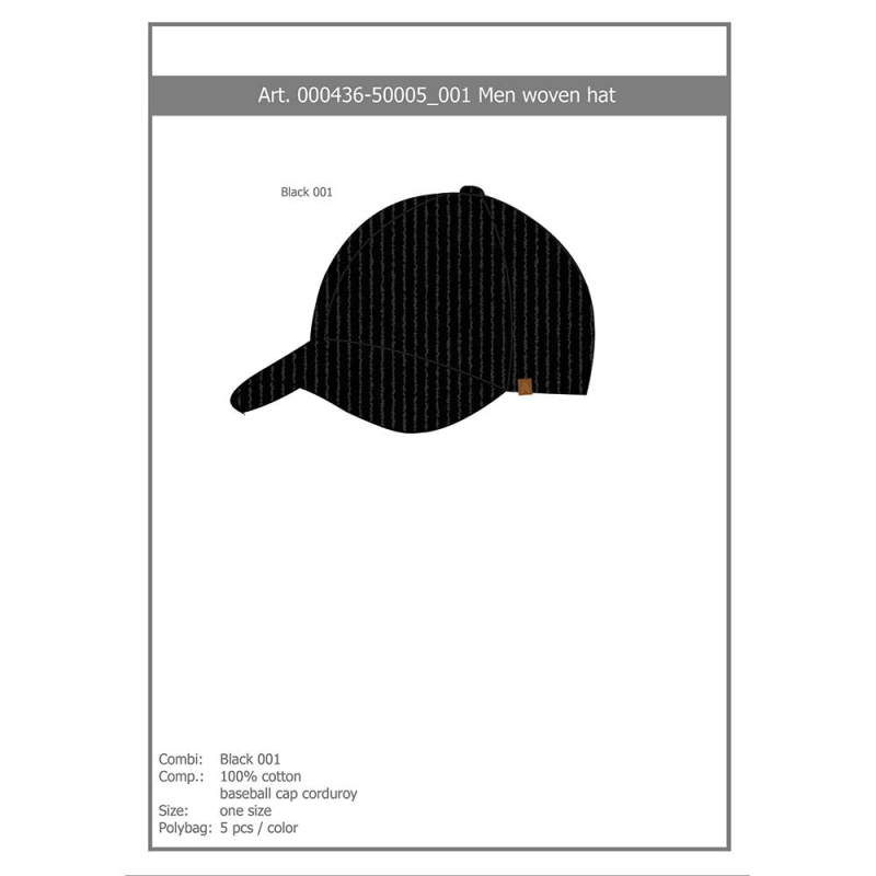 Sarlini Heren Pet 000436-50005 (Outlet) | Zwart | One Size (5 Stuks)