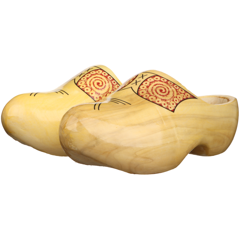 Import Houtenklomp Populier (Outlet) | Geel | 25-26 (16 cm)