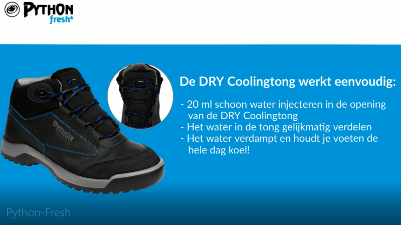 Python Fresh 3.0 S1P Laag (Outlet) | Zwart/Grijs | 43