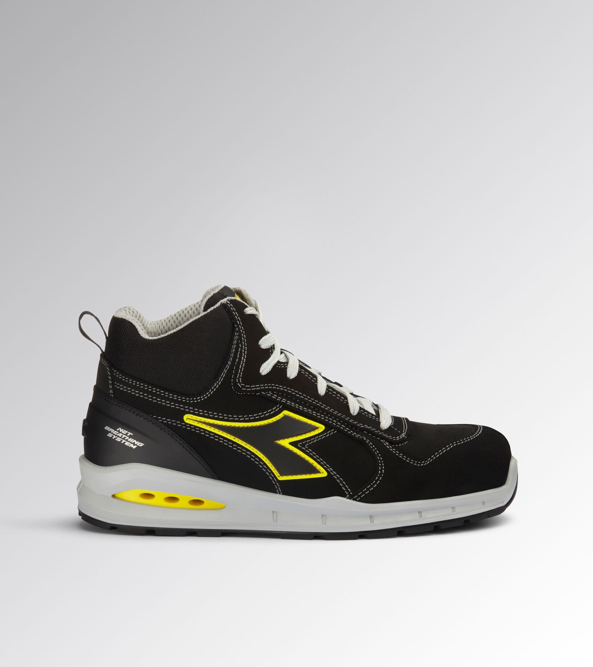 Diadora Run NET AB MID S3S 181149 (Outlet) | Zwart/Zwart C0200 | 42