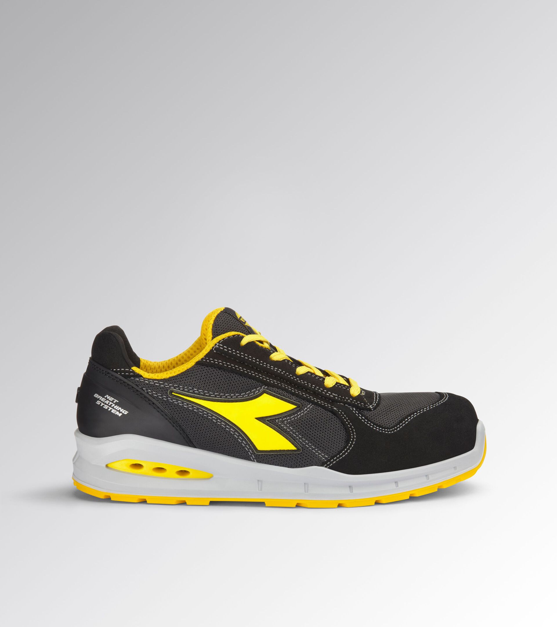 Diadora Run NET AB LOW S1PS 181146 (Outlet) | Zwart/Antraciet C4663 | 46