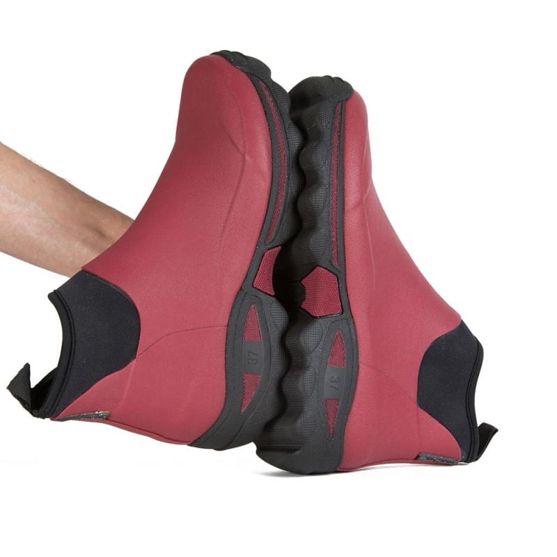 Rouchette Neopreen Enkellaars Laag Clean Lady 778 (Outlet) | Rood | 36