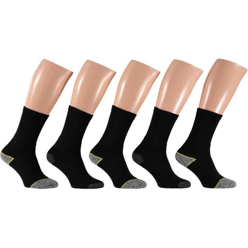 Apollo Werksokken 5-Pack 000122436000 (Outlet) | Zwart | 39/42 (24 packs)
