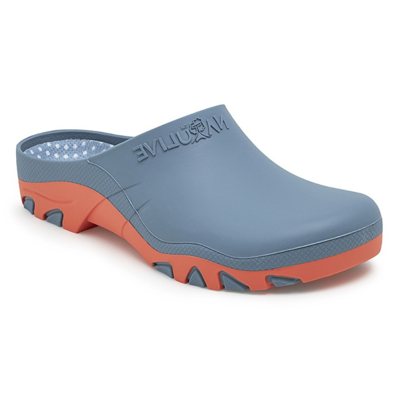 Natulive Dames Tuinklomp Sebs 030 Blauw/Koraal | Blauw/Koraal 34 | 40/41